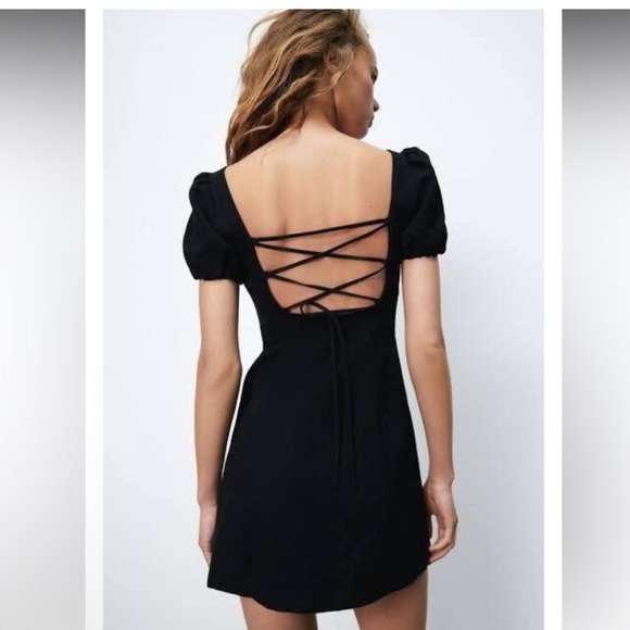 ZARA Linen Blend mini dress - Picture 2 of 10